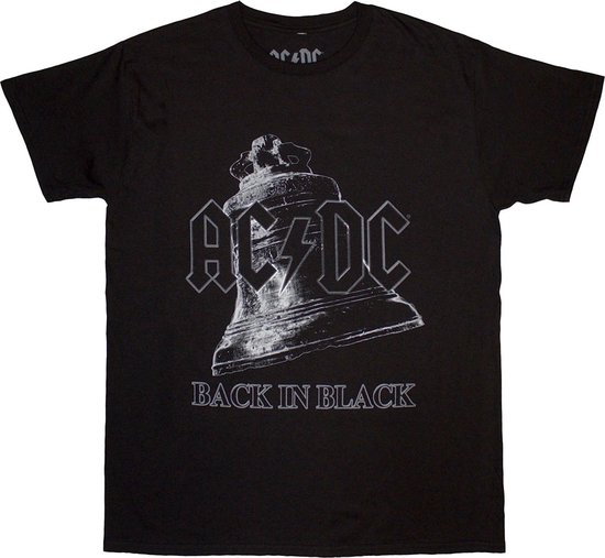 T-shirt homme AC/ DC - Back In Black Bell - M - Zwart