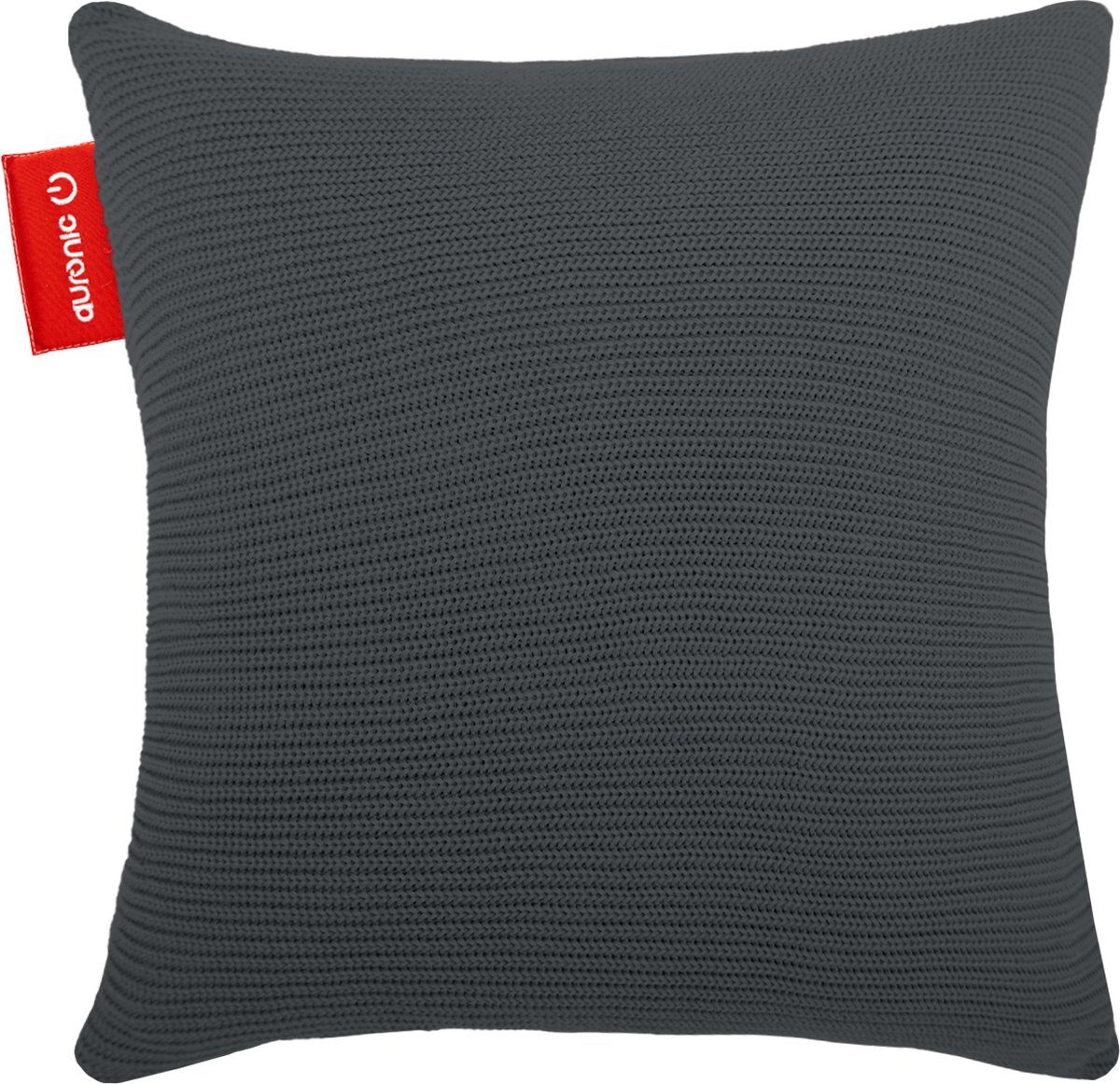 Auronic Warmtekussen - Knitted - 45x45 CM - Warmtekussen Draadloos - Oplaadbaar - Elektrisch kussen - Infrarood - Grijs