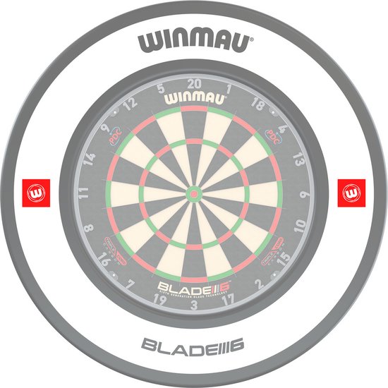 Winmau Pro Line Blade 6 1.0 White Surround van Winmau — afbeelding 3