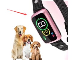 Maxipets ® Anti Blafband PRO 2.0 - Blafband voor honden - Halsband hond - Trainingsband - Anti blaf apparaat - Zonder schok - Kleine en grote honden - Oplaadbaar - Waterdicht - Roze