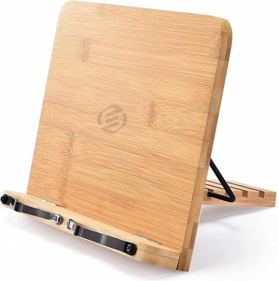 Hout einstelbaar leesstandaard, boekhouder, kookboekhouder
