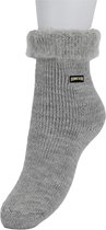 Bonnie Doon Zachte Wollen Bedsokken Dames Maat 36-42 Alpaca en Wol Huissokken Kleur Licht Grijs Mele - Wol - Alpaca - Acryl - Warm - Pyjamadag - Stay in Bed Sock - Minder Drukplekken - Slaapsokken - Comfort - Warm- Light Grey Mele - BP241107.590