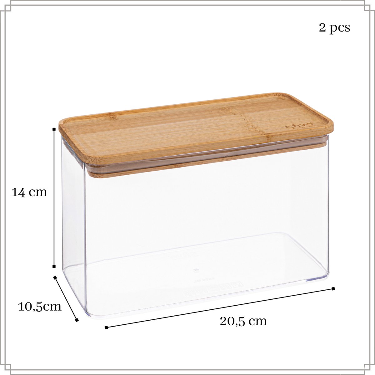 Mooie koektrommel van klassiek glas met houten deksel | Voorraad potten / Stolpen | Landelijk at Home