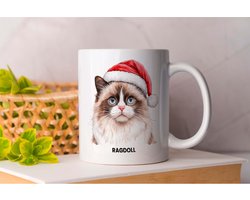 Mok RAGDOLL My Chirstmas - Cats - MerryChristmas - Gift - Cadeau - CatLovers - Meow - KittyLove - Katten - Kattenliefhebbers - Katjesliefde - Prrrfect
