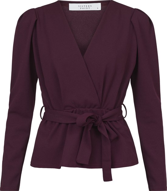 SISTERS POINT Nasa-ls Top Femme - D. bordeaux - Taille S