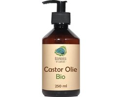 Slaaploos Castor olie - 250ml - 100% Puur Biologisch Koudgeperst -Wonderolie voor Huid, Haar en Wimpers - Biophorea Castorolie - Basisolie voor etherische oliën - Ricinusolie