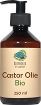 Slaaploos Castor olie - 250ml - 100% Puur Biologisch Koudgeperst -Wonderolie voor Huid, Haar en Wimpers - Biophorea Castorolie - Basisolie voor etherische oliën - Ricinusolie