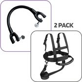 Ensemble ski débutants - Harnais de ski + Porte-embouts de ski - gadgets sports d'hiver - Harnais de ski - débutants - entraînement