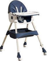 Velox Goods VL-508 Baby Stoel – 4-in-1 Kinderstoel met Verstelbare Rugleuning, Veiligheidsgordel en Opbergruimte – Geschikt van 6 Maanden tot 6 Jaar – Eetstoel, Wieg en Speelplek – Opvouwbaar en Antislip