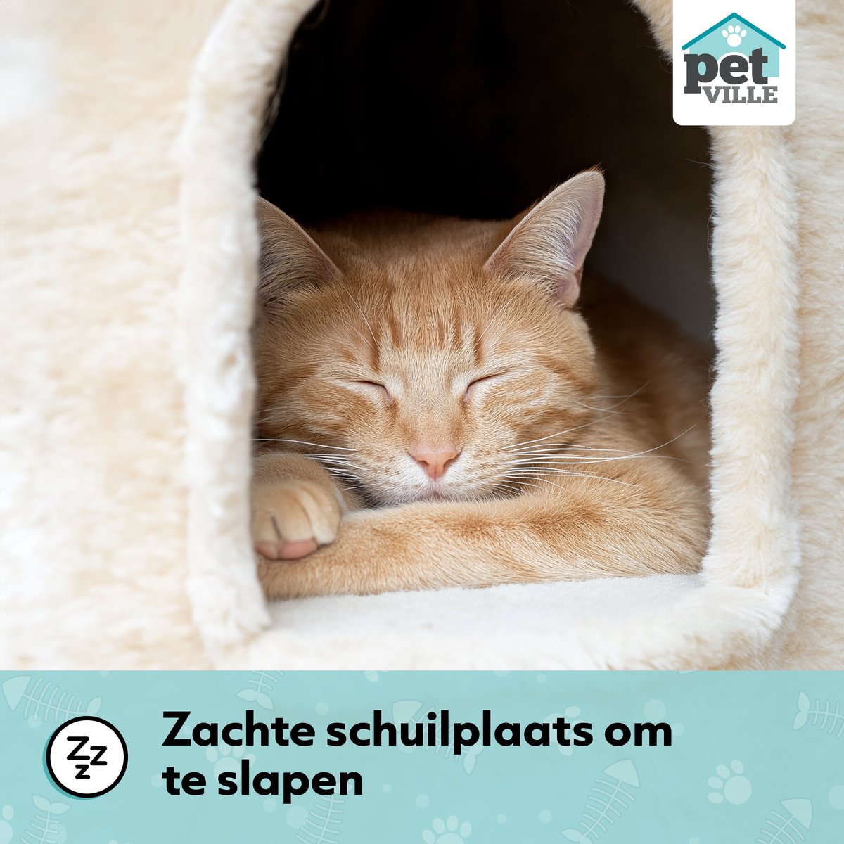Krabpaal voor Katten met Kattenmand & Kattenspeelgoed XXL - 5 Niveaus - Hangmat - Sisal Touw - 55 x 45 x 143 cm - Incl Muurbevestiging - Krabmat - Kattenhuis - Kattenbed - Kattenpaal - Kattentoren - Kattenspeeltjes - Kattenboom - Beige - PetVille – foto 6