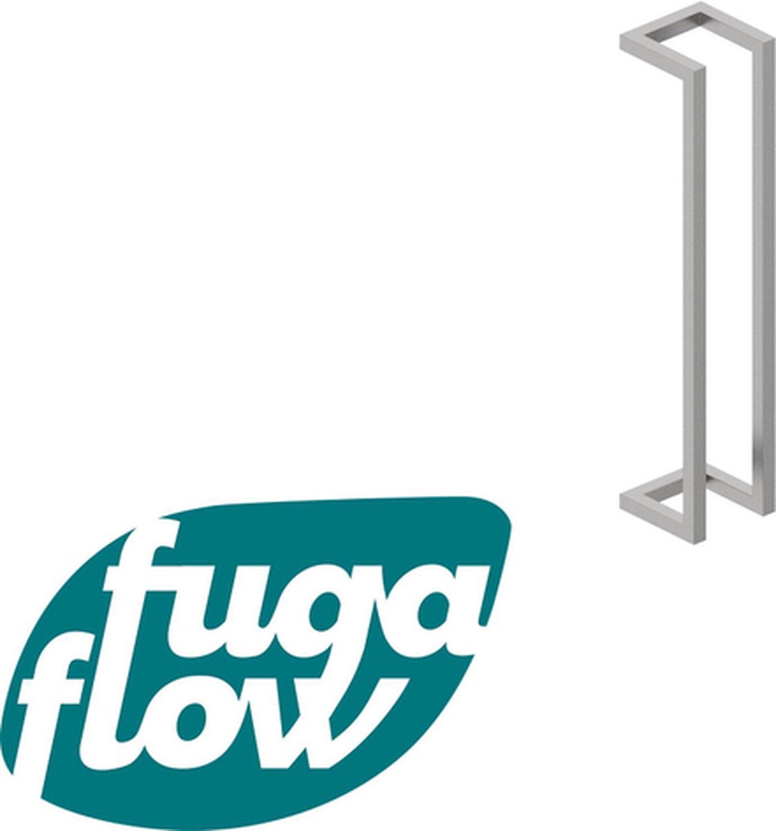 FugaFlow Efficiente Acces Handdoekrek - 60x12.5x12.5cm - geborsteld RVS