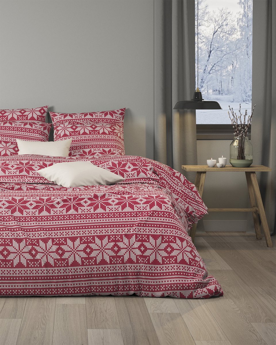 Mistral Home - DEKBEDOVERTREK - flanel - 200 x 200 cm + 2x 65 x 65 cm - tweepersoons - pat