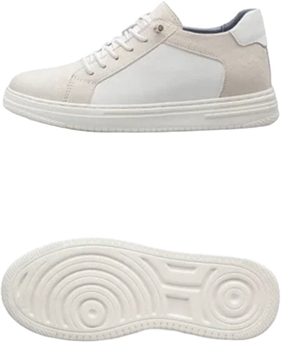 Baskets pour femmes augmentant la taille HeightBeast | +8 cm de plus | Chaussures rehaussantes | Grandir | Chaussures hautes décontractées | Semelles surélevées | Taille 43 | Crème