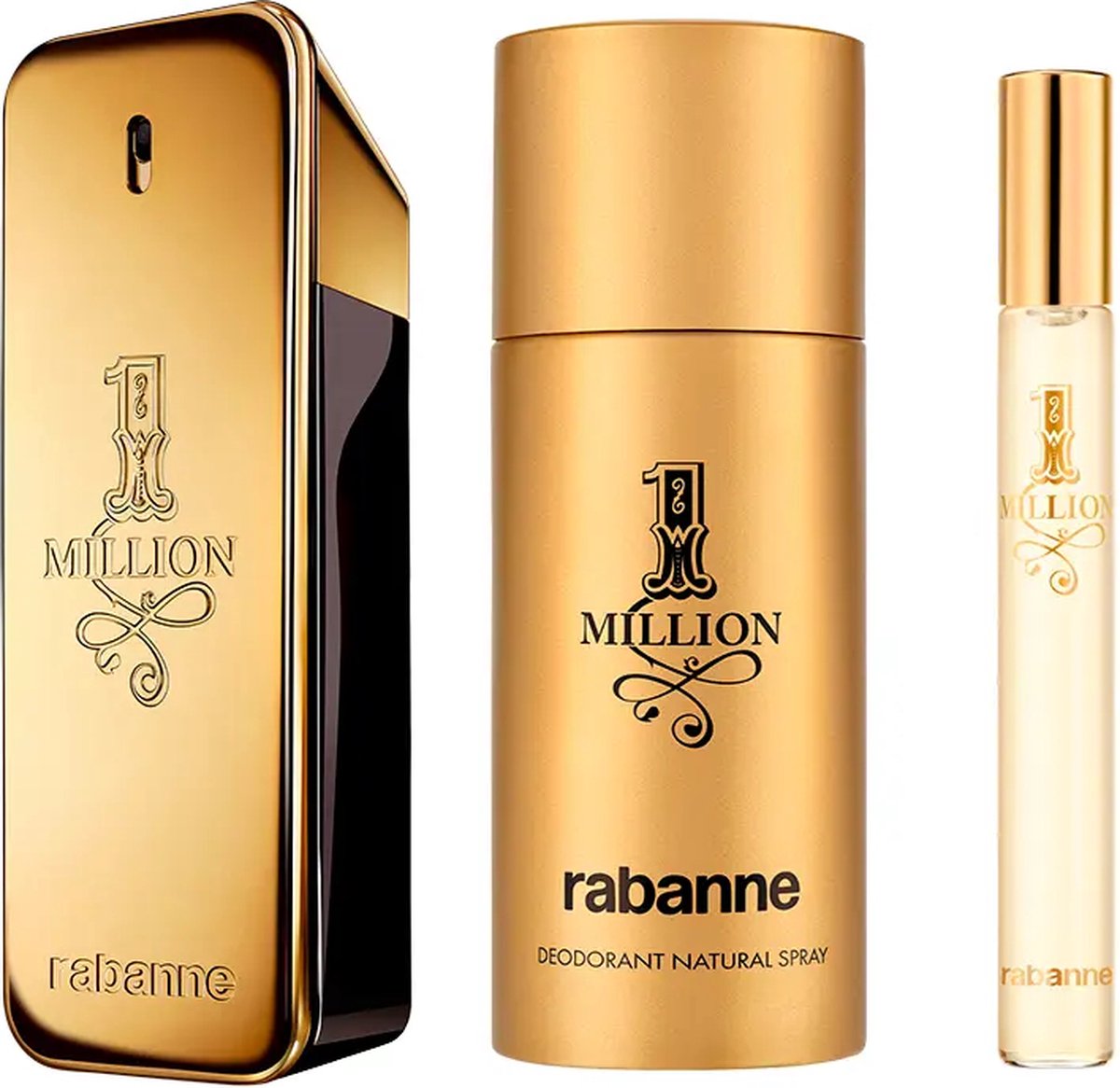 Paco Rabanne 1 Million Eau de Toilette 100ml Gift Set + Deo 150 ml + EDT 10 ml – foto 2