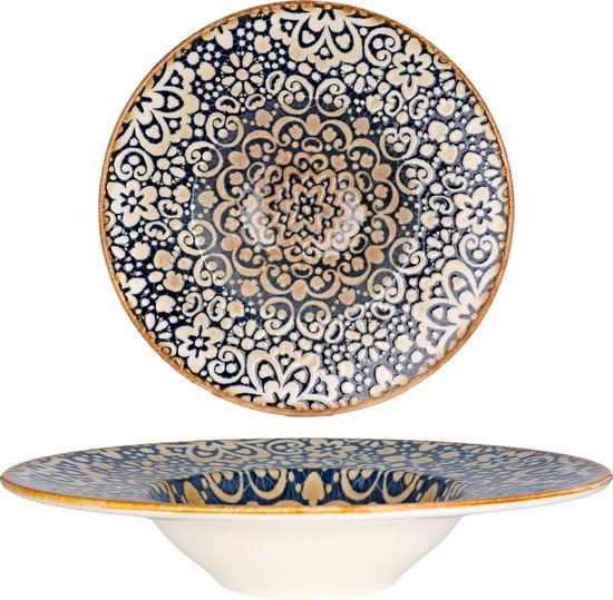 Assiette à pâtes Bonna - Alhambra - Porcelaine - 28 cm 400 cc - lot de 2