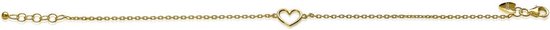 Bracelet ZINZI argent plaqué or jaune avec coeur ouvert ZIA1420G