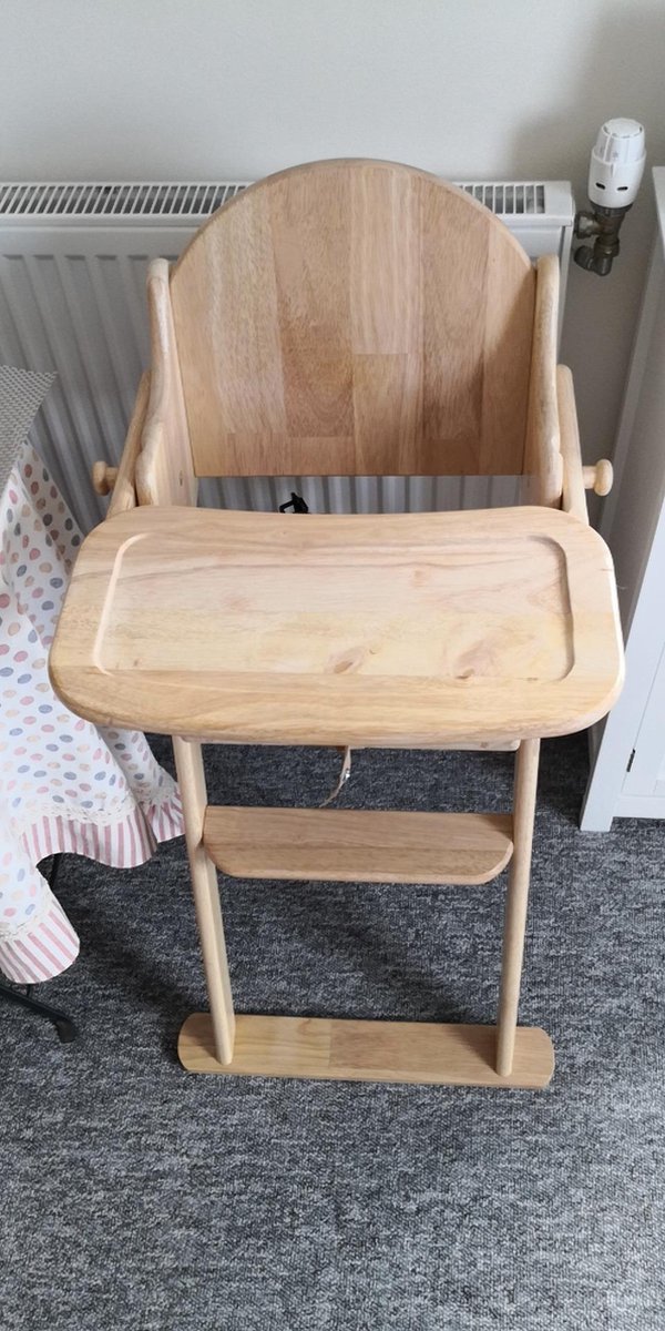 Safetots Deluxe Opklapbare Houten Kinderstoel, Natuurlijk, Kinderstoel voor Baby's en Peuters, Voorgemonteerd, Stijlvol, Praktisch en Ruimtebesparend van Safetots — afbeelding 4