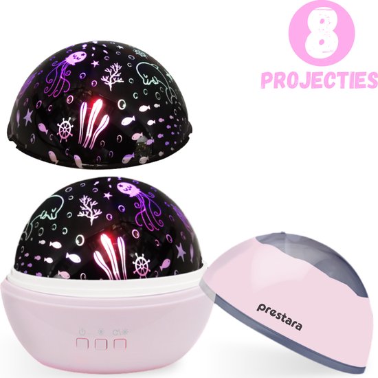 Sterrenhemel Projector Nachtlampje Baby - Roze - Met Timer en USB
