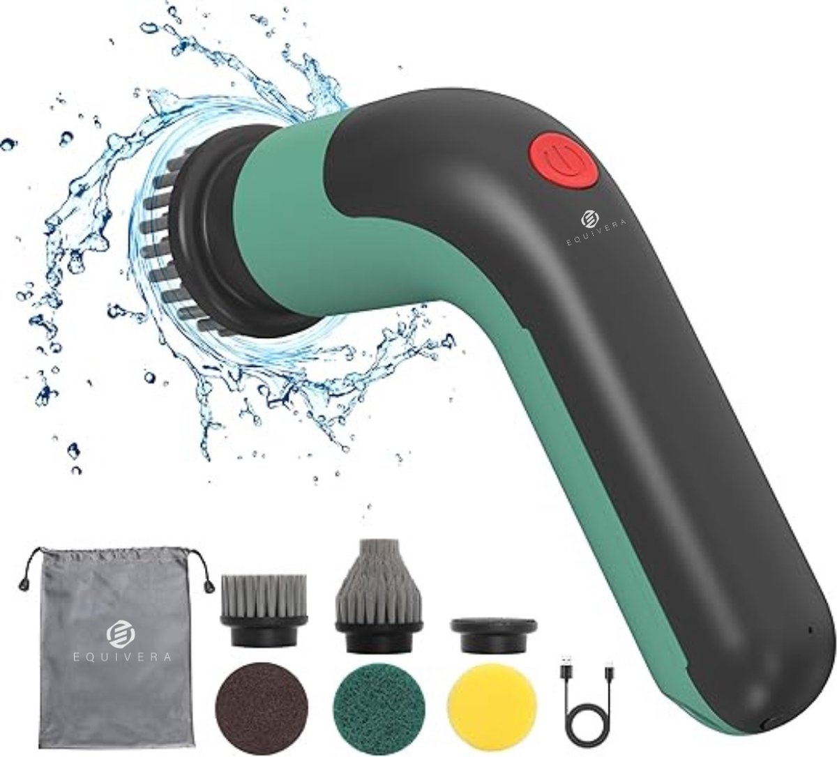 Goedkoopste Equivera Elektrische Spinschrobber- Spinning Schrobber - Elektrische Spin Schrobber - Draaiende Schrobber - Elektrische Schrobber - Schrobmachine - Poetsmachine - Schrobber - Elektrische Schrobborstel - Scrubber - Boenmachine - Spinscrubber - Elektri