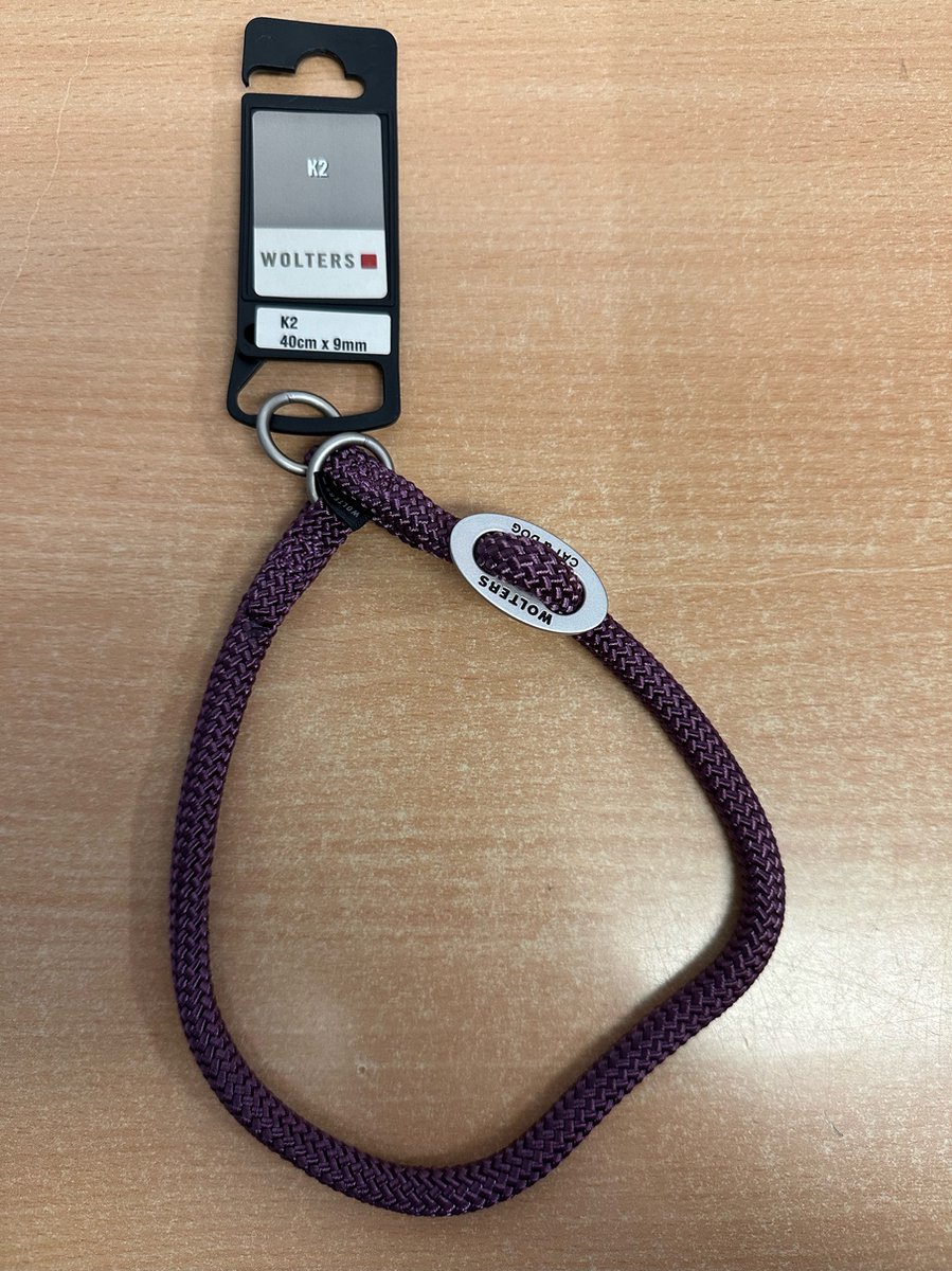 Wolters K2 Slip Halsband Nylon 40cm x 9mm Paars