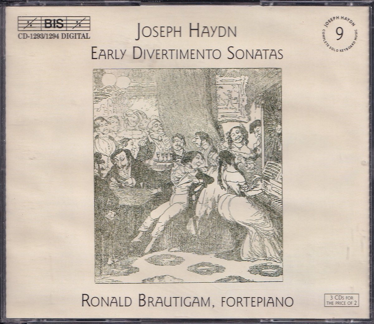 3CD Early Divertimento Sonatas - Franz Joseph Haydn - Ronald Brautigam (piano)