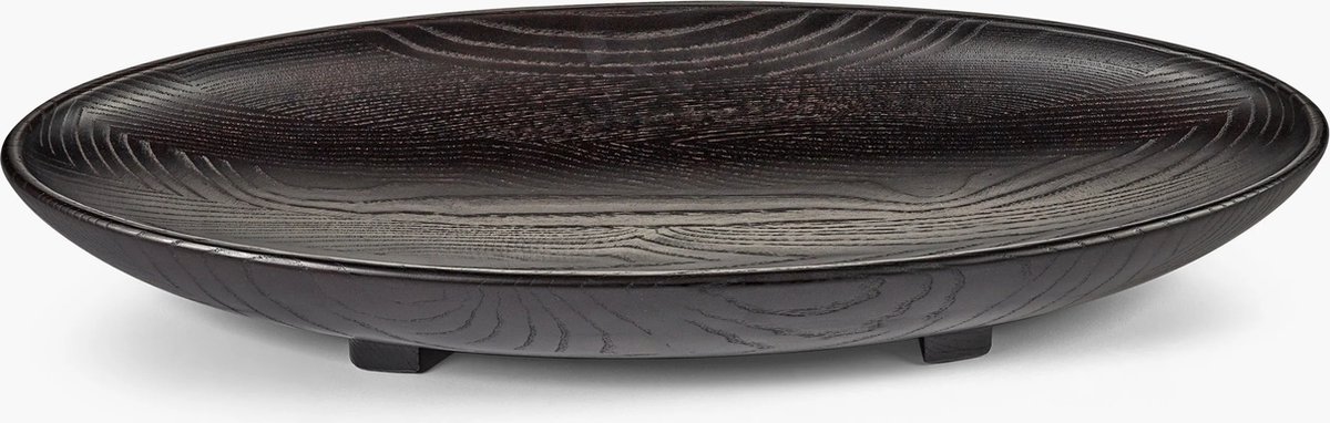 Serax Uncharted Out of Lines schaal 58.7x24.8cm H8cm carbonised ash zwart