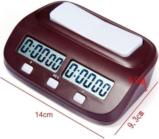 Foto: Digitale multifunctionele klok schaakklok elektronische spelklok voor bordspellen ideaal voor thuisgebruik en toernooien accu en netvoeding modern ontwerp gebruiksvriendelijk display