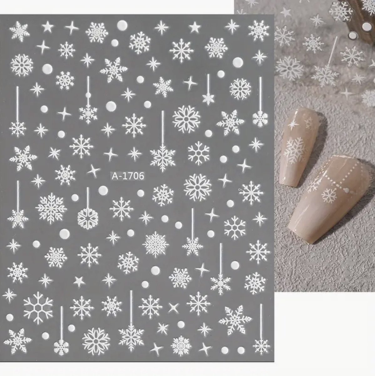Goedkoopste Winter nagelstickers / Kerstnagels / Sneeuwvlokjes / Nailart / Hippe nagels / Nagel stickers / Nagelversiering