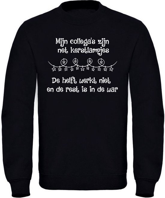 Kerstlampje collega Kersttrui - kerst - kerstmis - foute kerst trui - kerstpull