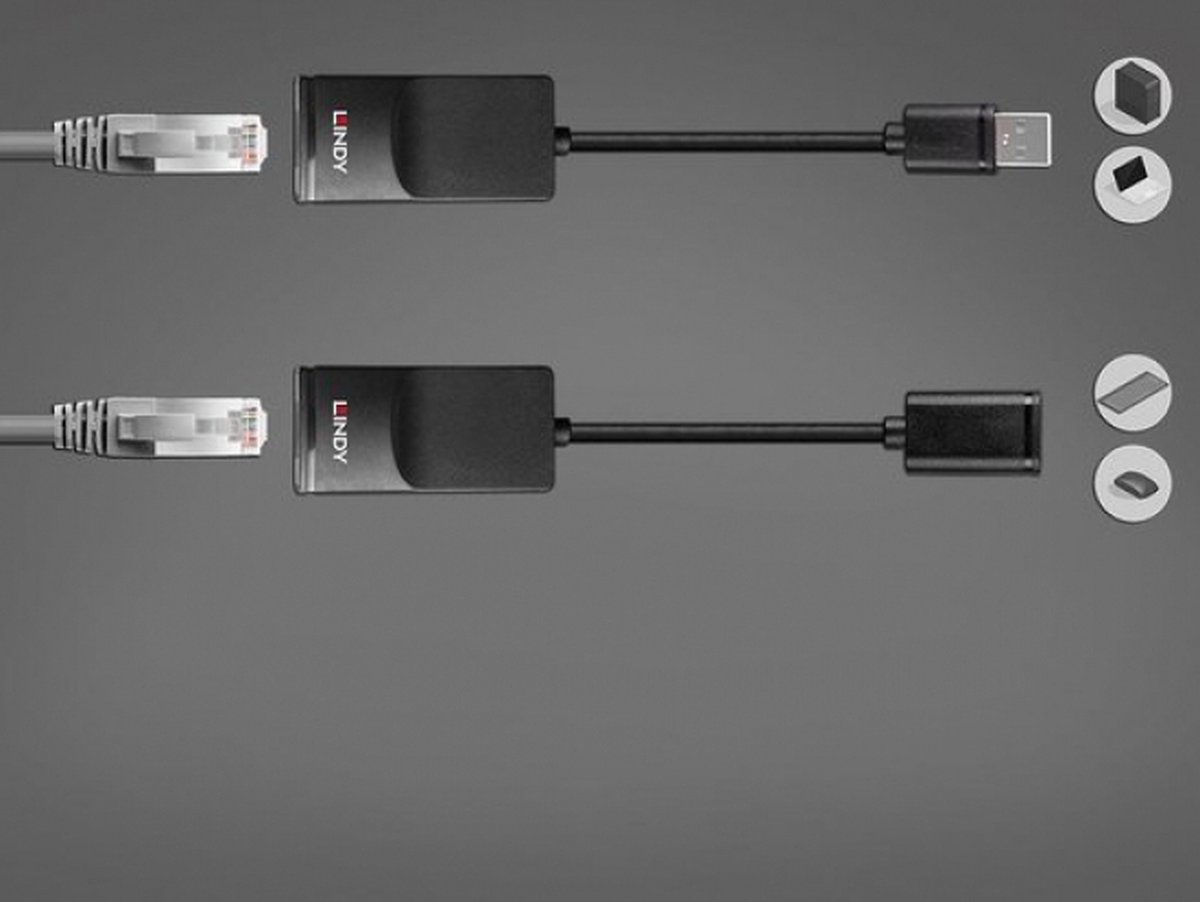 Lindy 43365 Netwerkextender Zwart - afbeelding 2