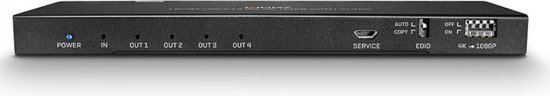 LINDY 38231 4 poorten HDMI-splitter 4096 x 2160 Pixel Zwart van LINDY — afbeelding 2