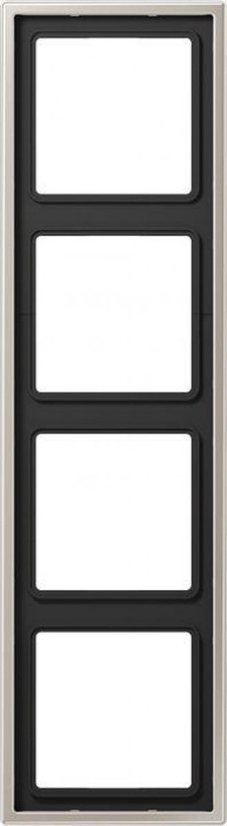 Jung Aluminium/Staal/Chroom Afdekraam Schakelmateriaal - ES2984 - E28CP