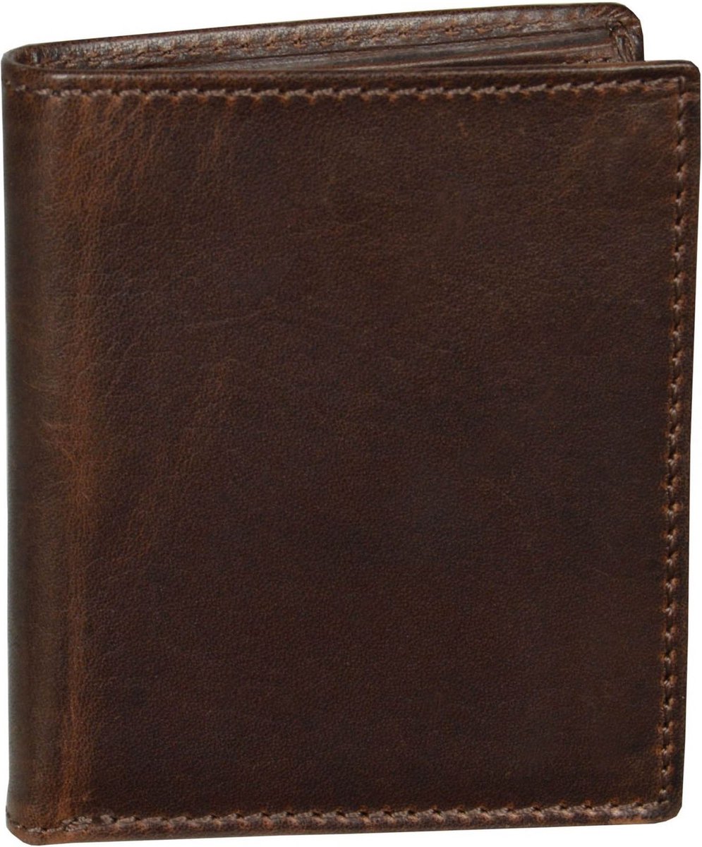 LEONHARD HEYDEN Leren portemonnee Roma Minibörse 5393 Braun donkerbruin