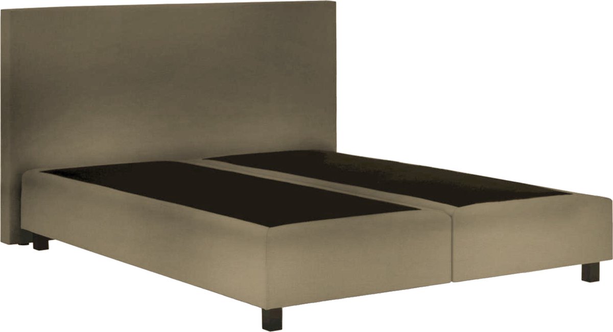 Boxspring Serenity - 120x220 Zonder matras - Beige Glad - AVV Matrassen