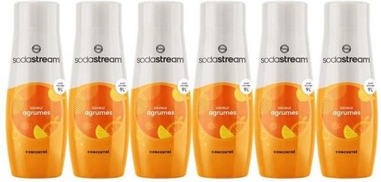 Set van 6 SODASTREAM CITRUS-smaakconcentraten - 440 ml