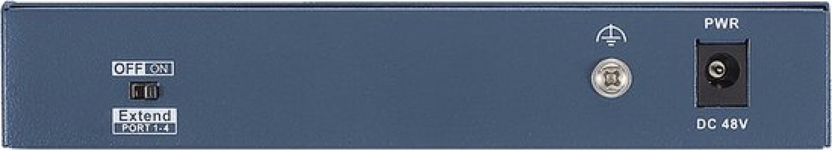 Hikvision Digital Technology DS-3E0106HP-E netwerk-switch Unmanaged Fast Ethernet (10/100) Blauw Pow