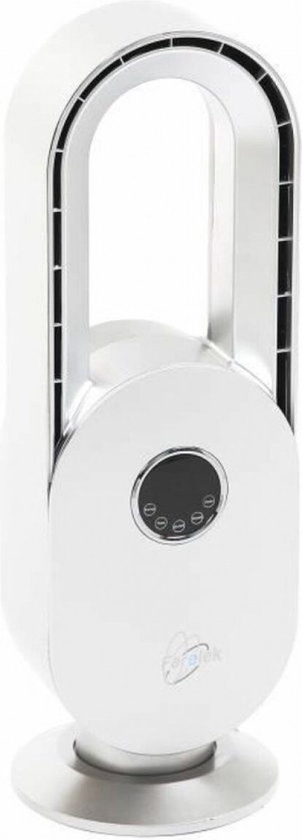 Bladloze tafelventilator - FARELEK - SILENT-AIR ARCH - 45W - Wit en zilver - 3 snelheden