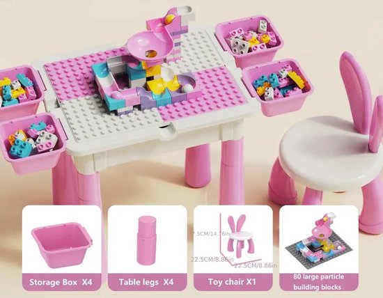 Burgkidz® Speeltafel - Activiteiten Tafel - Speeltafel Voor Kinderen Cadeau Kind Activiteitentafel Speeltafel Baby Activity Tafel Baby Montessori Speelgoed Educatief Speelgoed