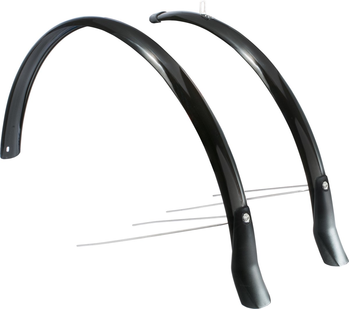 Eurofender Snello spatbordset, 28" x 46 mm - zwart