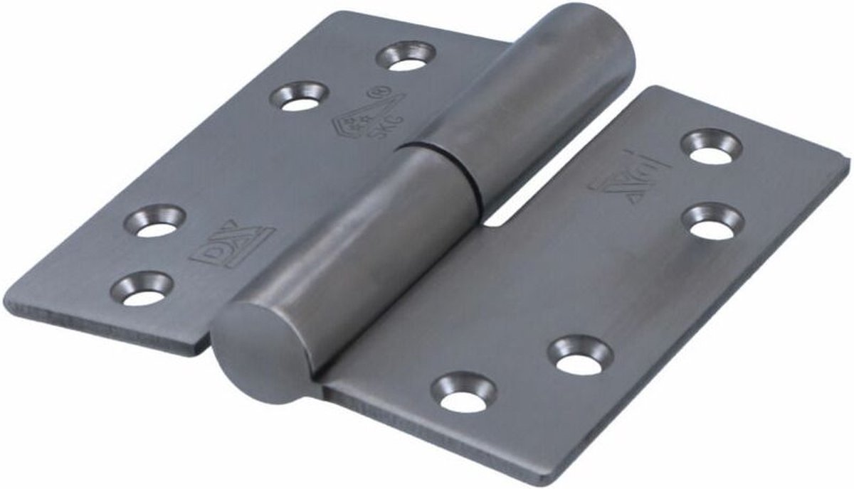 QlinQ - kogelstiftpaumelles vierkant - rvs - din links - 89x89mm