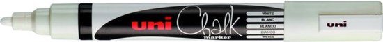 Marqueur craie Uni-ball Chalk rond blanc - 6 pièces - 6 pièces