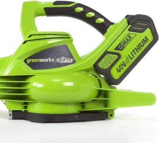 Greenworks GD40BV 40V Li-Ion accu blaas-/zuigmachine body - 280km/h van Greenworks — afbeelding 2