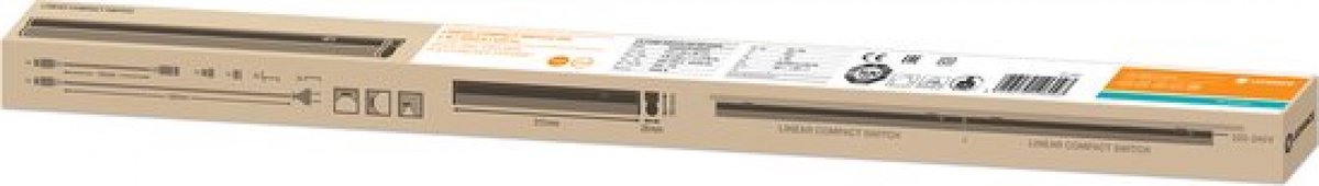 LEDVANCE LED Montagebalk Linear Compact Schakelaar 4W 450lm - 840 Koel Wit | 30cm.