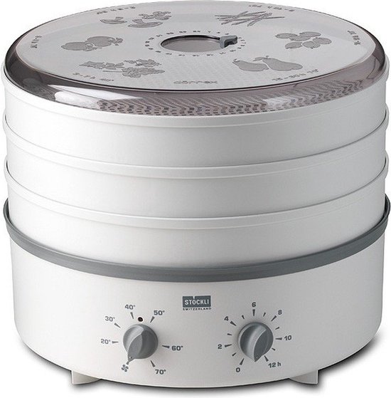 Déshydrateur alimentaire Stockli 3 tiroirs en plastique avec minuterie