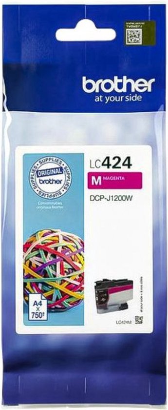 Brother LC-424M - Originele Cartridge - Standaard formaat - Magenta