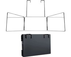 WoonWonder Self Cut Spiegel - 360° Draaibare Spiegel - Drieluik Ontwerp - Hangende Deurspiegel - Zelf Knippen, Make-up, Kapsel Styling en Scheren - Compact en Opvouwbaar - Spiegel om haar te knippen