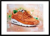 Air max 90 Patta homegrown 'State Magazine' schilderij (reproductie).