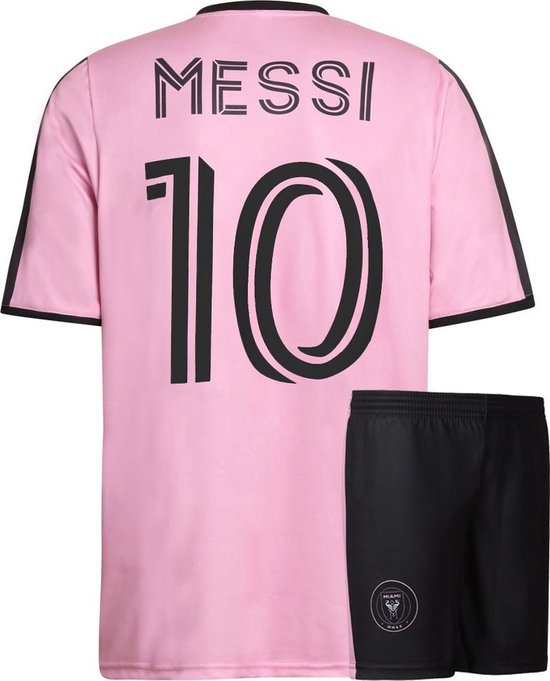 Miami Voetbaltenue Messi - Messi Tenue Thuis - 2024-2025 - Voetbaltenue Kinderen - Shirt en Broekje - Jongens en Meisjes - Volwassenen - Heren en Dames-140