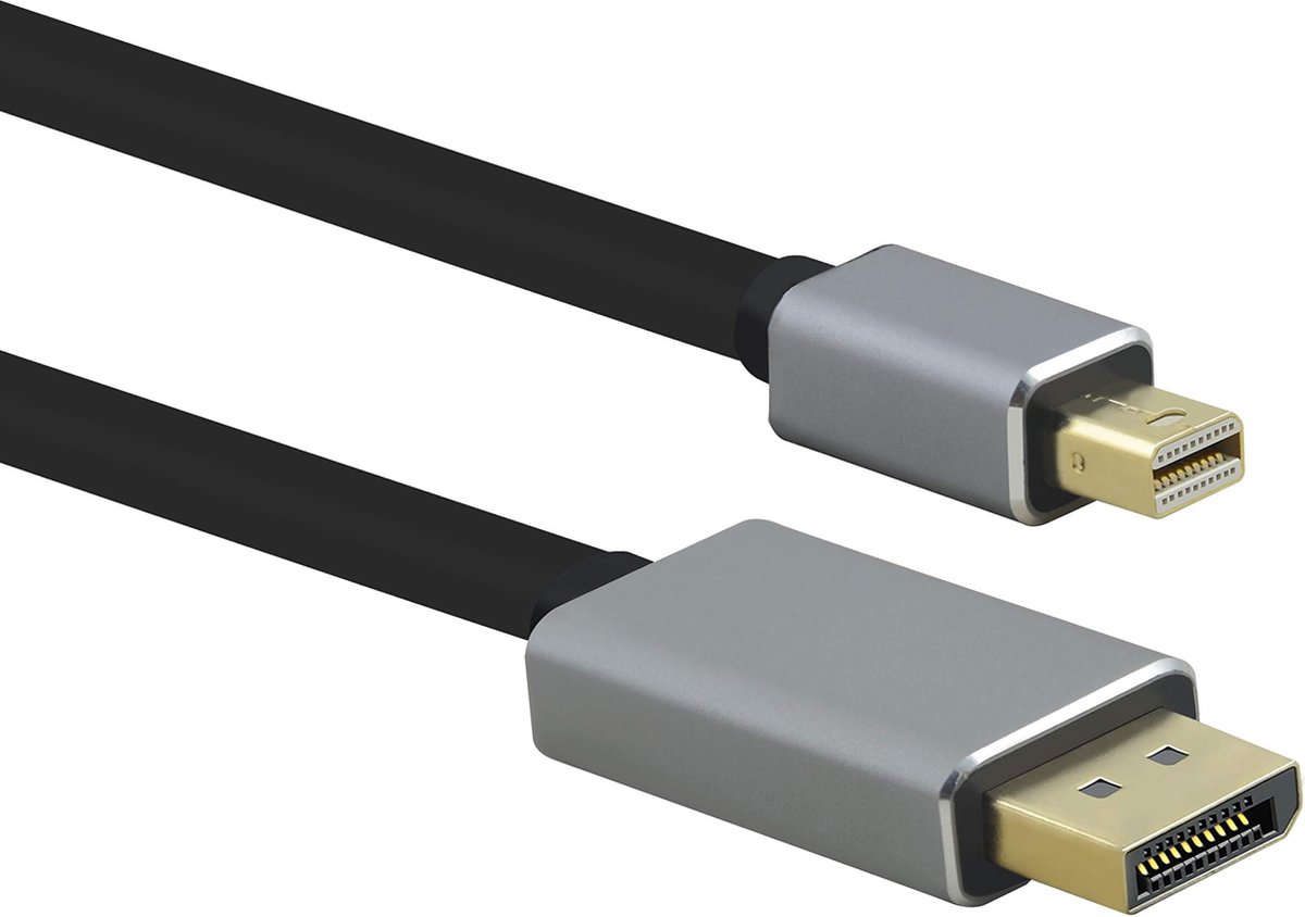 Anschlusskabel, mini DisplayPort St./DP St., PREMIUM 8K, 2,0m, schwarz
