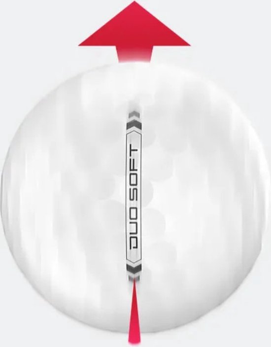 Wilson Staff DUO Soft Golfballen 2023 - Rood - 12 Stuks van Wilson Staff — afbeelding 2